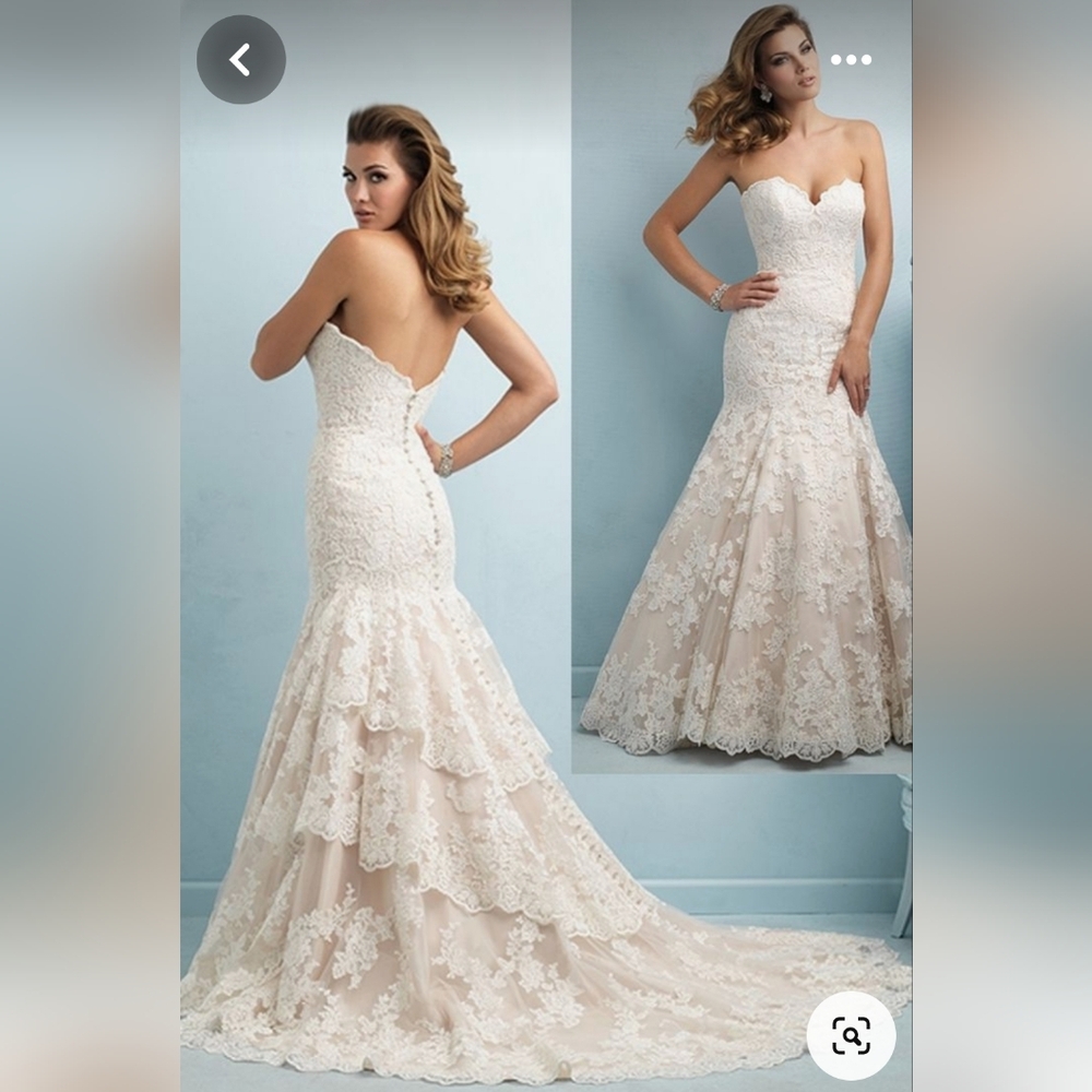 NWT unaltered Allure Wedding Gown (#9215)